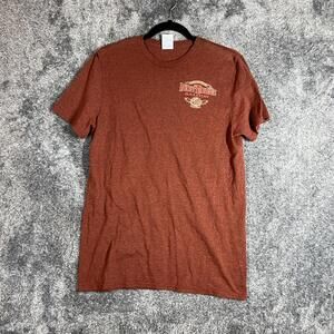 Delta Soft Shirt Mens M Brown Iron Horse Saloon Sturgis Motorcycle Graphic